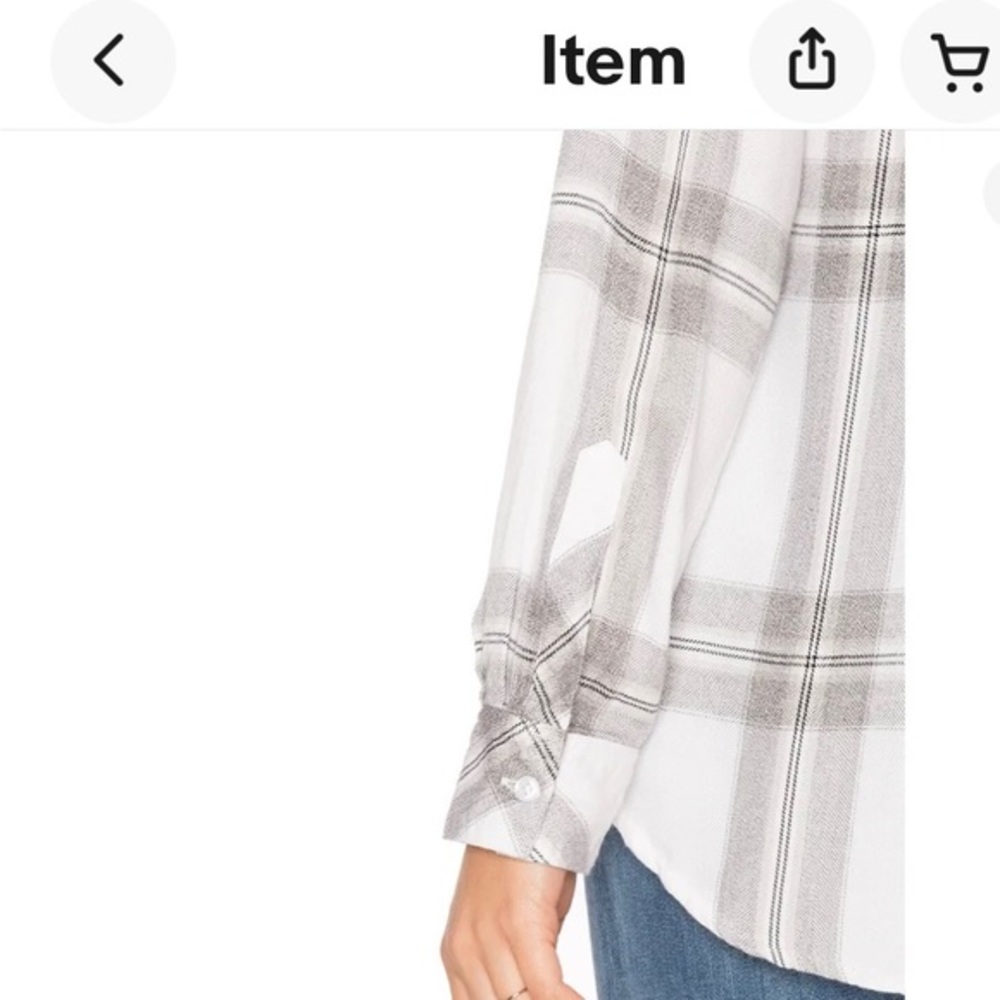 Rails Button Down Woman’s Shirt Size Medium - image 5